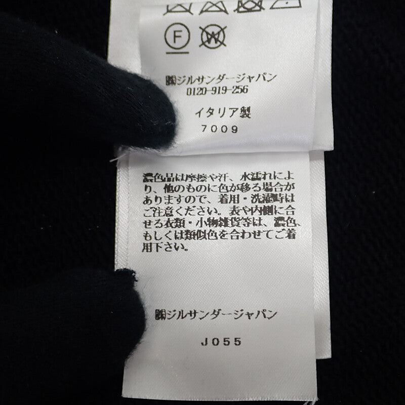 ジルサンダー JIL SANDER ジップアップパーカー 24AW L J47HG0101 パーカー コットン ブラック メンズ【中古】【Aランク】