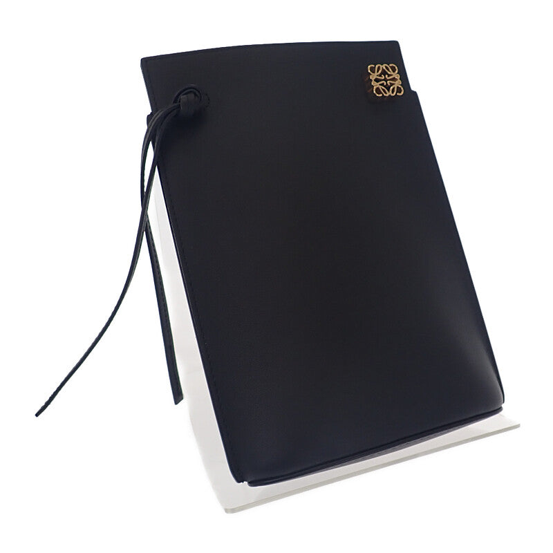 ロエベ LOEWE ダイスポケット C630R12X01 ショルダーバッグ カーフ ブラック ゴールド金具 レディース【中古】【Aランク】