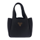 プラダ PRADA レザーミニ 1BA349_2DKV_F0632_V_ONO ハンドバッグ カーフ ブラック ゴールド金具 レディース【中古】【ABランク】
