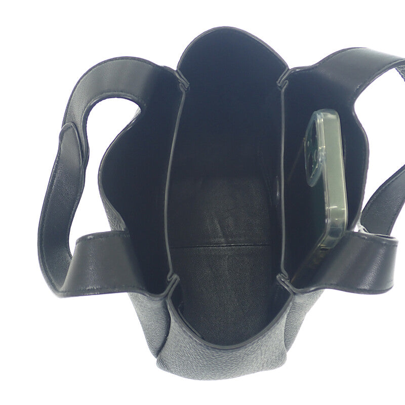 プラダ PRADA レザーミニ 1BA349_2DKV_F0632_V_ONO ハンドバッグ カーフ ブラック ゴールド金具 レディース【中古】【ABランク】