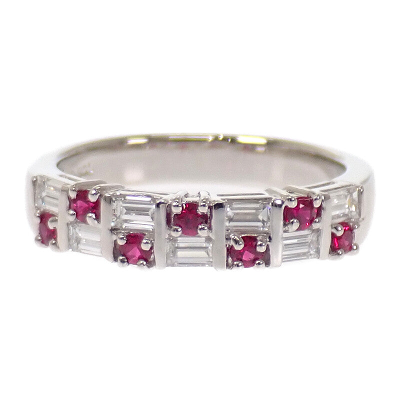 タサキ TASAKI 指輪 11号 リング Pt900プラチナ ルビー ダイヤモンド レディース【中古】【Aランク】