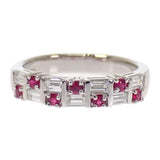 タサキ TASAKI 指輪 11号 リング Pt900プラチナ ルビー ダイヤモンド レディース【中古】【Aランク】