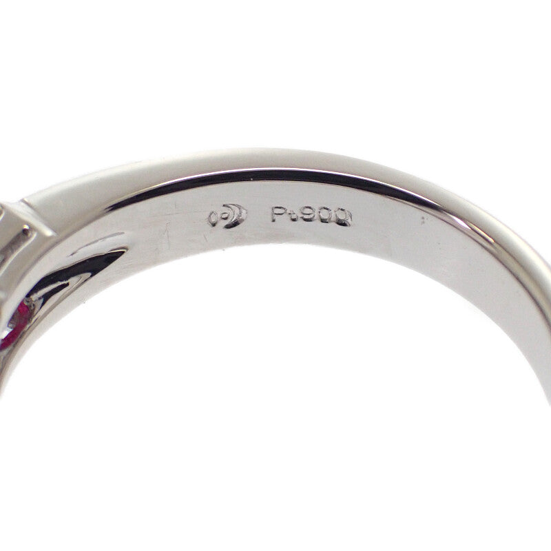 タサキ TASAKI 指輪 11号 リング Pt900プラチナ ルビー ダイヤモンド レディース【中古】【Aランク】