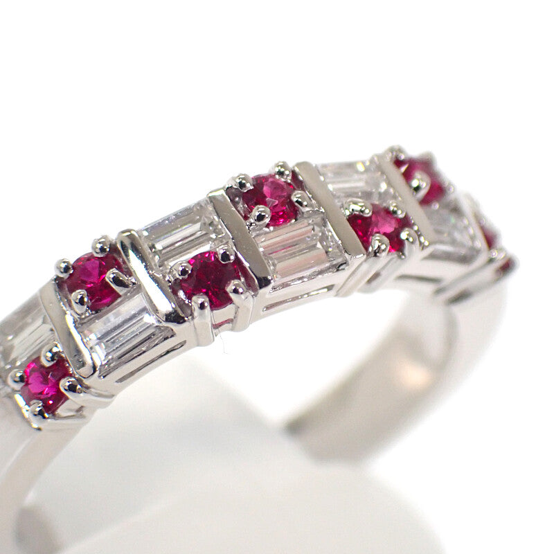 タサキ TASAKI 指輪 11号 リング Pt900プラチナ ルビー ダイヤモンド レディース【中古】【Aランク】