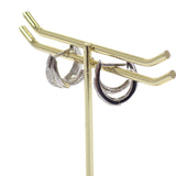 デザインジュエリー フープ ダイヤモンド ピアス K18ホワイトゴールド ダイヤモンド レディース【中古】【Aランク】