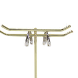 デザインジュエリー フープ ダイヤモンド ピアス K18ホワイトゴールド ダイヤモンド レディース【中古】【Aランク】