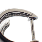 デザインジュエリー フープ ダイヤモンド ピアス K18ホワイトゴールド ダイヤモンド レディース【中古】【Aランク】