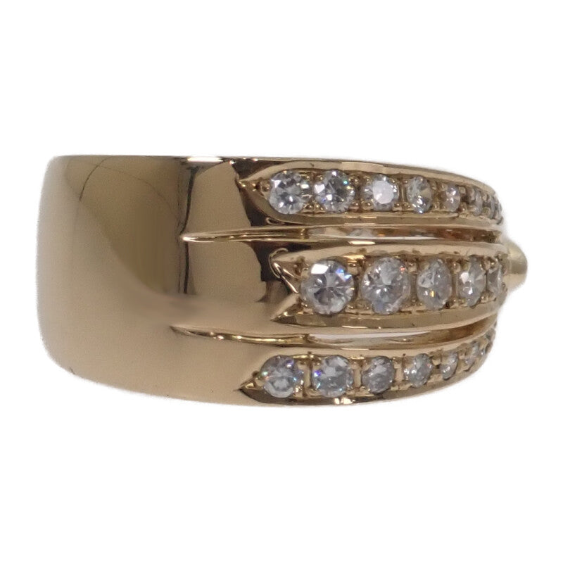 セイコー SEIKO K18 ダイヤ リング 14号 リング K18イエローゴールド ダイヤモンド レディース【中古】【Aランク】