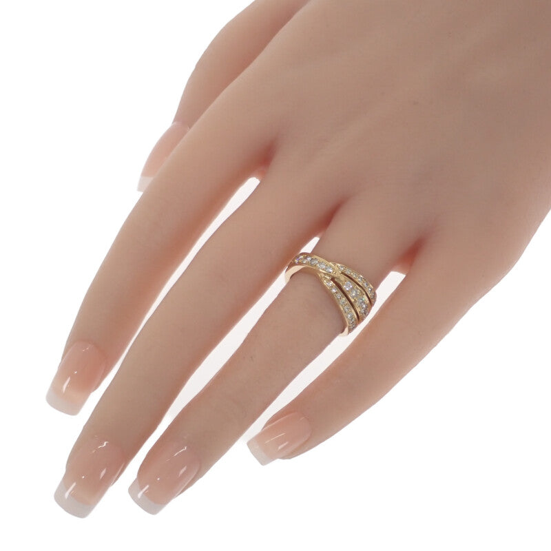 セイコー SEIKO K18 ダイヤ リング 14号 リング K18イエローゴールド ダイヤモンド レディース【中古】【Aランク】