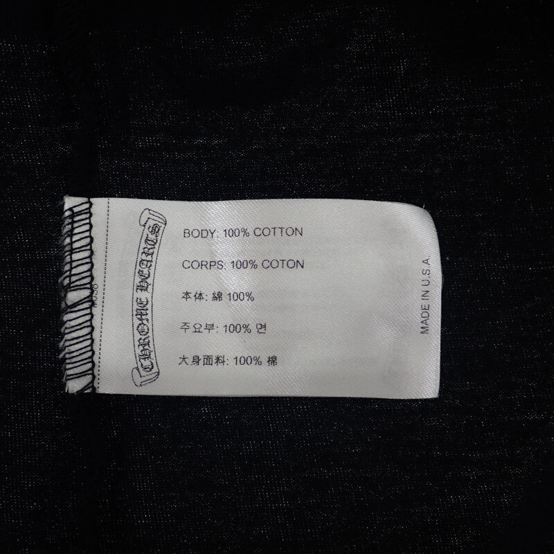 クロムハーツ CHROME HEARTS FOTI フォティ バイ クロムハーツ プリントTシャツ L 半袖Ｔシャツ コットン ブラック メンズ【中古】【Aランク】