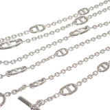 エルメス HERMES シェーヌダンクル ファランドール ロング H104568B00 ネックレス シルバー925 120 レディース メンズ【中古】【Aランク】