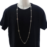 エルメス HERMES シェーヌダンクル ファランドール ロング H104568B00 ネックレス シルバー925 120 レディース メンズ【中古】【Aランク】