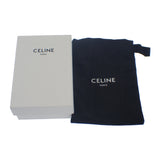 セリーヌ CELINE トリオンフ スモール フラップウォレット 10D782GF4.07FX 三つ折り財布 デニム ラインストーン ブルー シルバー金具 レディース【中古】【ABランク】