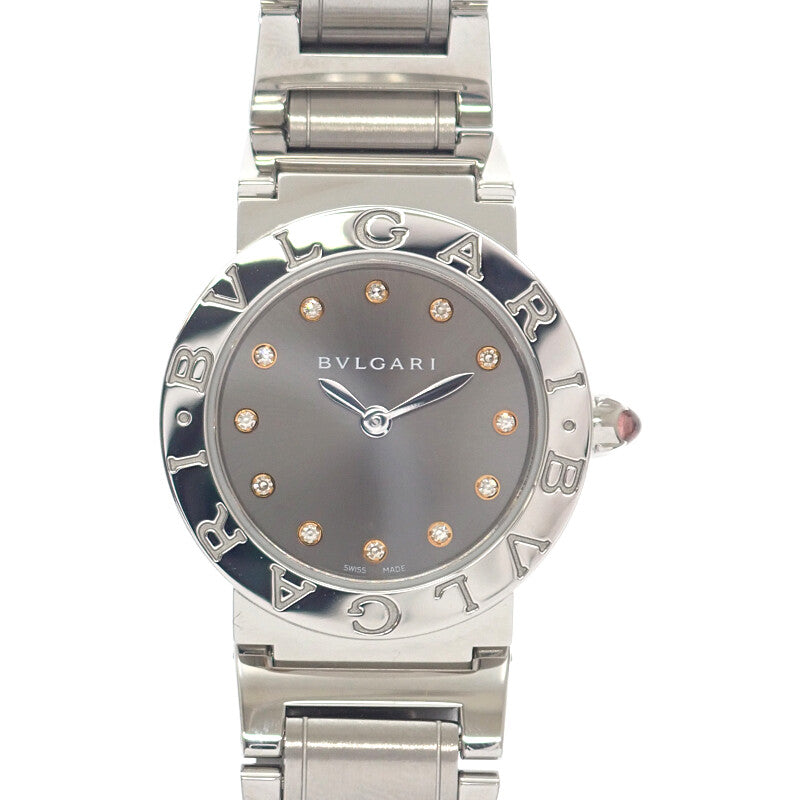 ブルガリ BVLGARI ブルガリブルガリ BBL26C6SS/12 腕時計 ステンレススチール クオーツ グレー文字盤 レディース【中古】【Aランク】
