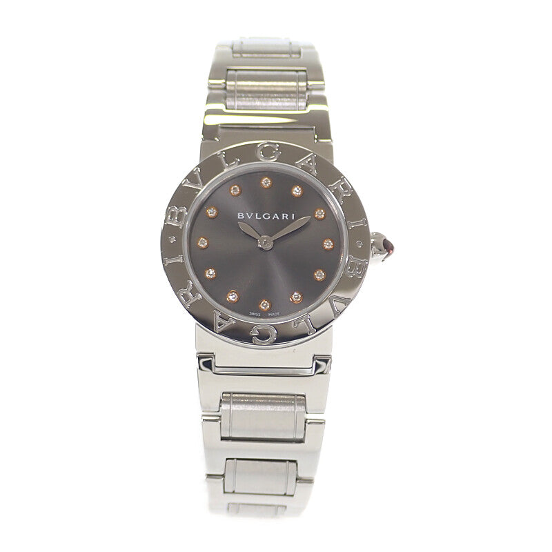 ブルガリ BVLGARI ブルガリブルガリ BBL26C6SS/12 腕時計 ステンレススチール クオーツ グレー文字盤 レディース【中古】【Aランク】