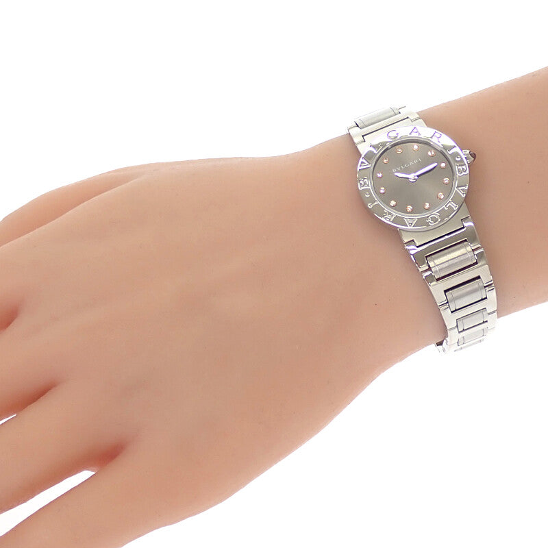 ブルガリ BVLGARI ブルガリブルガリ BBL26C6SS/12 腕時計 ステンレススチール クオーツ グレー文字盤 レディース【中古】【Aランク】