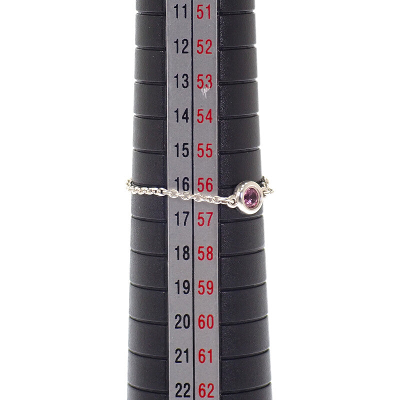 ティファニー TIFFANY&Co. カラーバイザヤード ピンクサファイア チェーン 15号 リング シルバー925 レディース【中古】【Aランク】