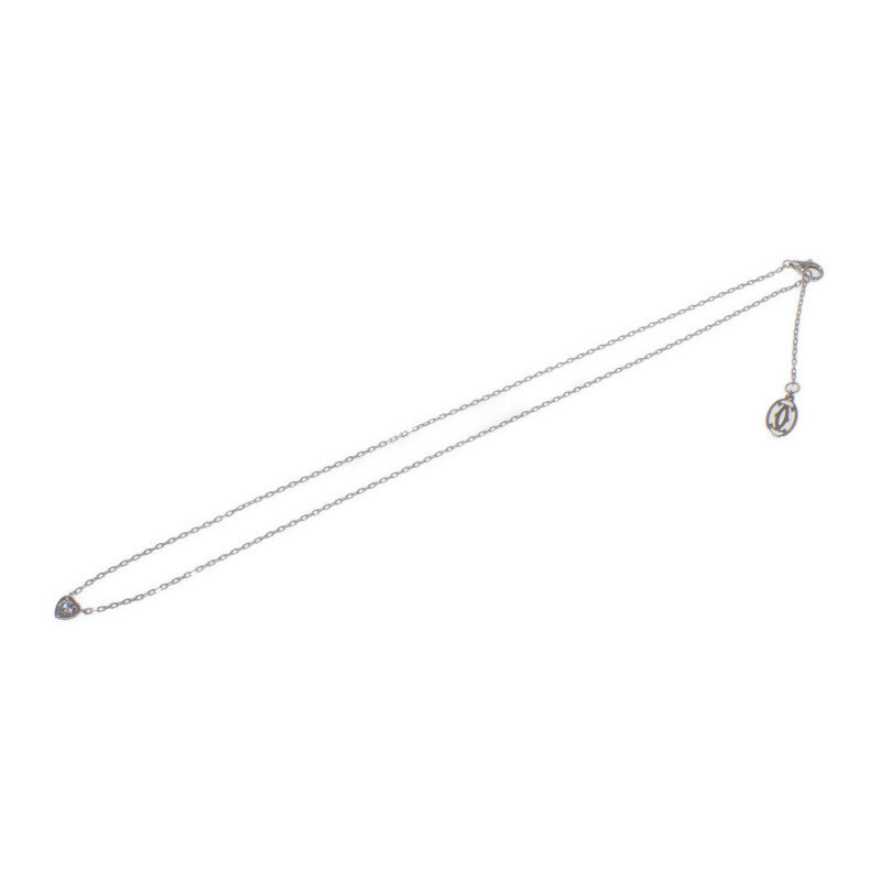 カルティエ CARTIER ディアマン レジェ ドゥ ハート CRB7059300 ネックレス K18ホワイトゴールド ダイヤモンド レディース【中古】【Aランク】