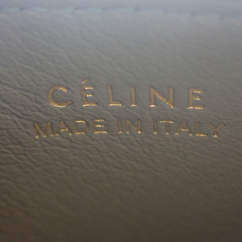 セリーヌ CELINE Card Holder バイカラー 1A7813AFE.07MI カードケース カーフ ブラック ベージュ レディース メンズ【中古】【Aランク】