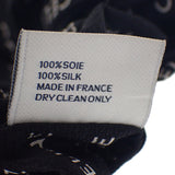 セリーヌ CELINE レイユールシュシュ 46Y352SIB.35OB ヘアアクセサリー シルク ブラック ゴールド金具 レディース【中古】【Aランク】