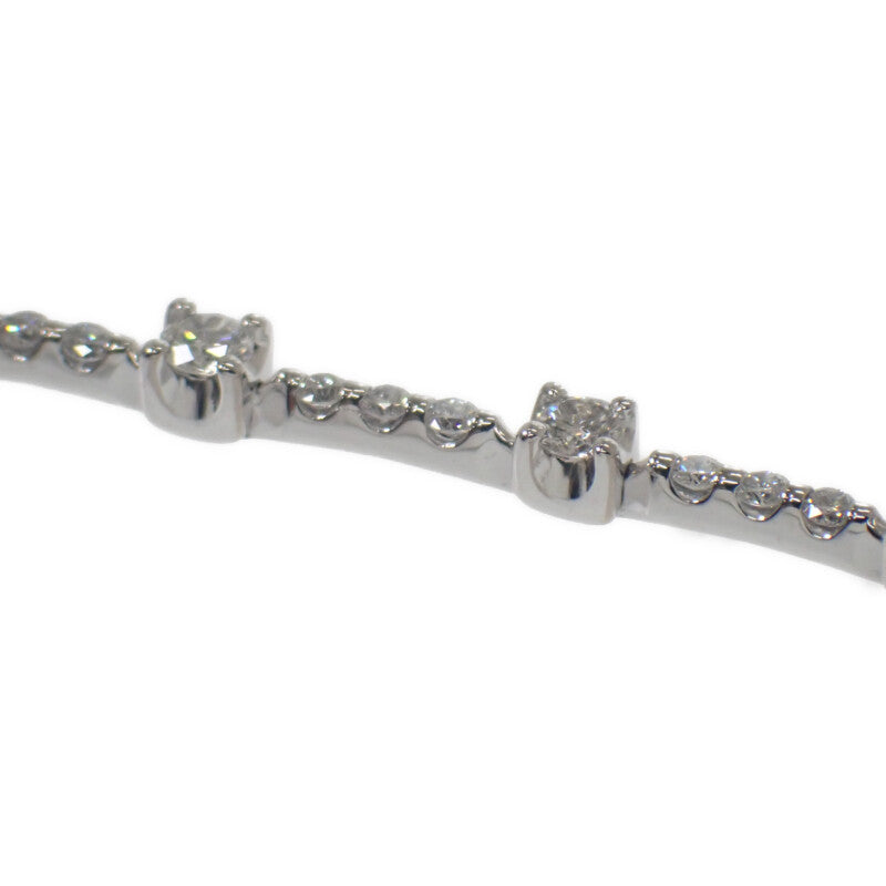 デザインジュエリー テニス ブレスレット K18ホワイトゴールド ダイヤモンド レディース【中古】【Aランク】