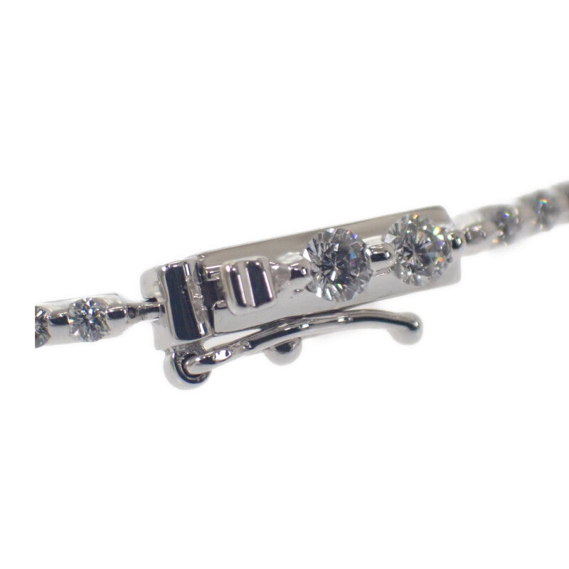 デザインジュエリー テニス ブレスレット K18ホワイトゴールド ダイヤモンド レディース【中古】【Aランク】