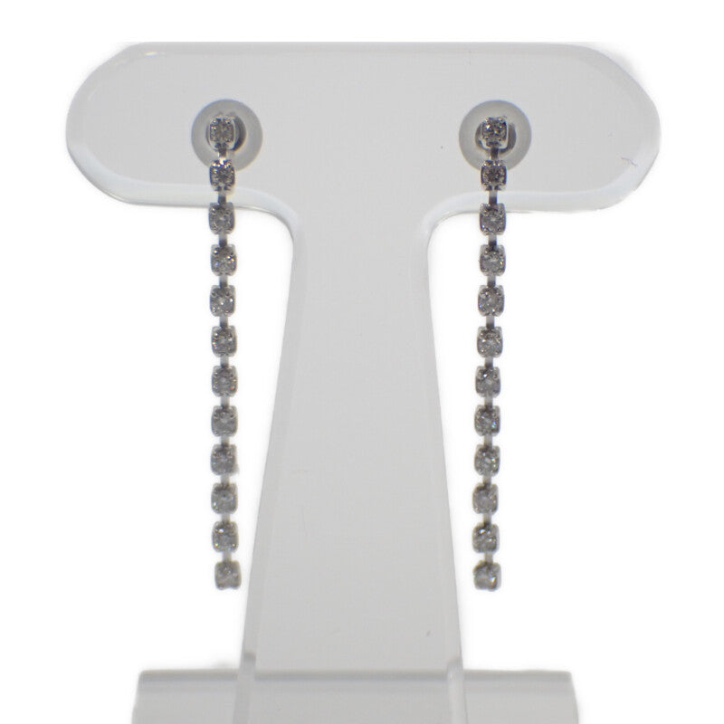 【商談中/対象者以外注文不可】 デザインジュエリー ピアス K18ホワイトゴールド ダイヤモンド レディース【中古】【Aランク】