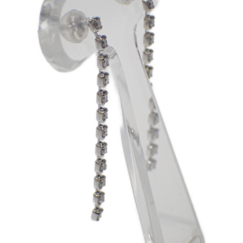 デザインジュエリー ピアス K18ホワイトゴールド ダイヤモンド レディース【中古】【Aランク】