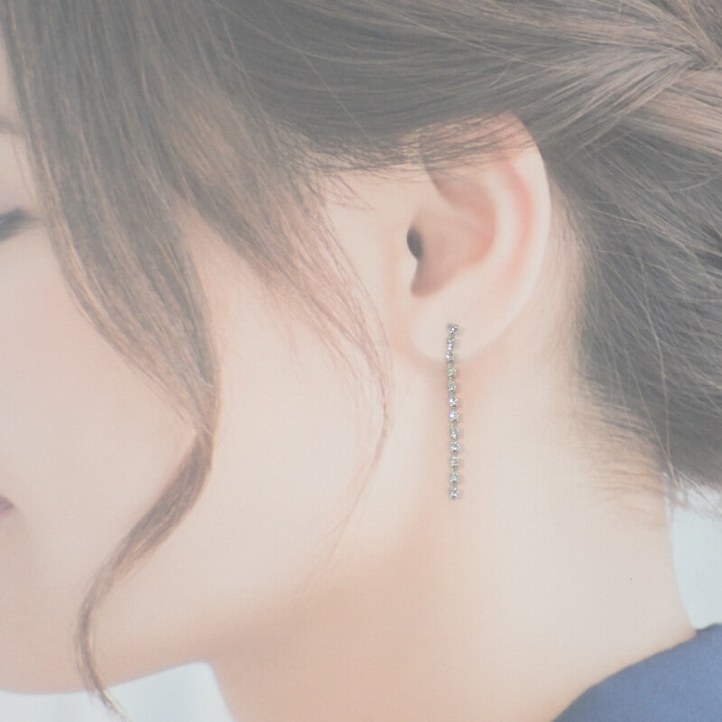 デザインジュエリー ピアス K18ホワイトゴールド ダイヤモンド レディース【中古】【Aランク】