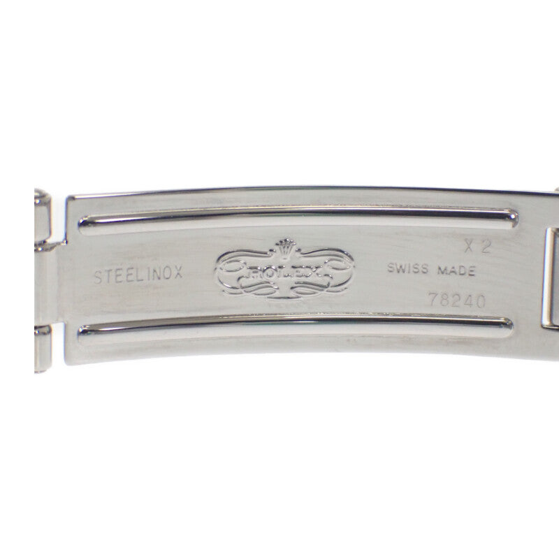 ロレックス ROLEX オイスターパーペチュアル トリチウム A番 76080 腕時計 ステンレススチール 自動巻き シルバー文字盤 レディース【中古】【ABランク】