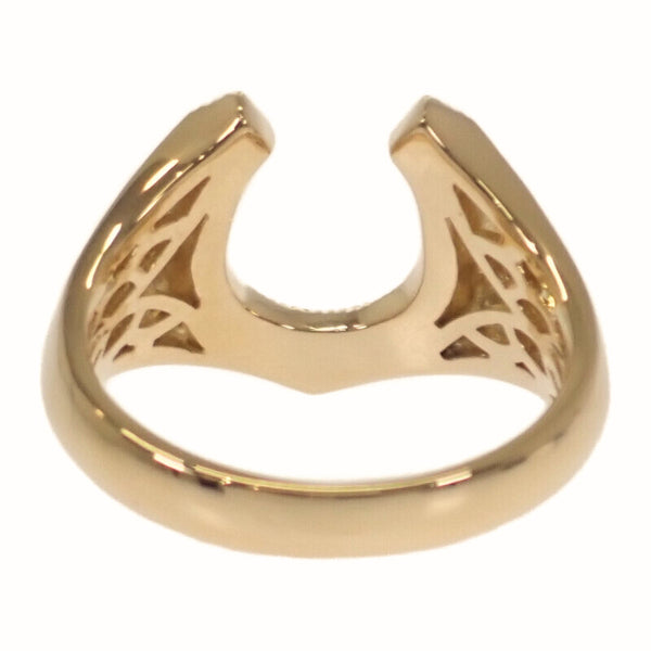 デザインジュエリー ホースシュー 14号 リング K18イエローゴールド ダイヤモンド レディース【中古】【Aランク】