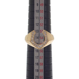 デザインジュエリー ホースシュー 14号 リング K18イエローゴールド ダイヤモンド レディース【中古】【Aランク】