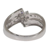 デザインジュエリー 14号 リング Pt900プラチナ ダイヤモンド レディース【中古】【Aランク】