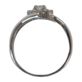 デザインジュエリー 14号 リング Pt900プラチナ ダイヤモンド レディース【中古】【Aランク】