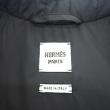 エルメス HERMES キルティングコート 36 H5H0158DQ5H36 ナイロンジャケット ポリエステル ネイビー bleu noir レディース【中古】【Aランク】