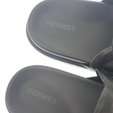 エルメス HERMES エクストラ H241017Z_02375 サンダル カーフ ラバー ブラック ブロンド レディース【中古】【Aランク】
