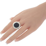 ブルガリ BVLGARI ビッグオニキス ブルガリブルガリ 14.5号 リング K18ホワイトゴールド ブラック オニキス レディース【中古】【Aランク】