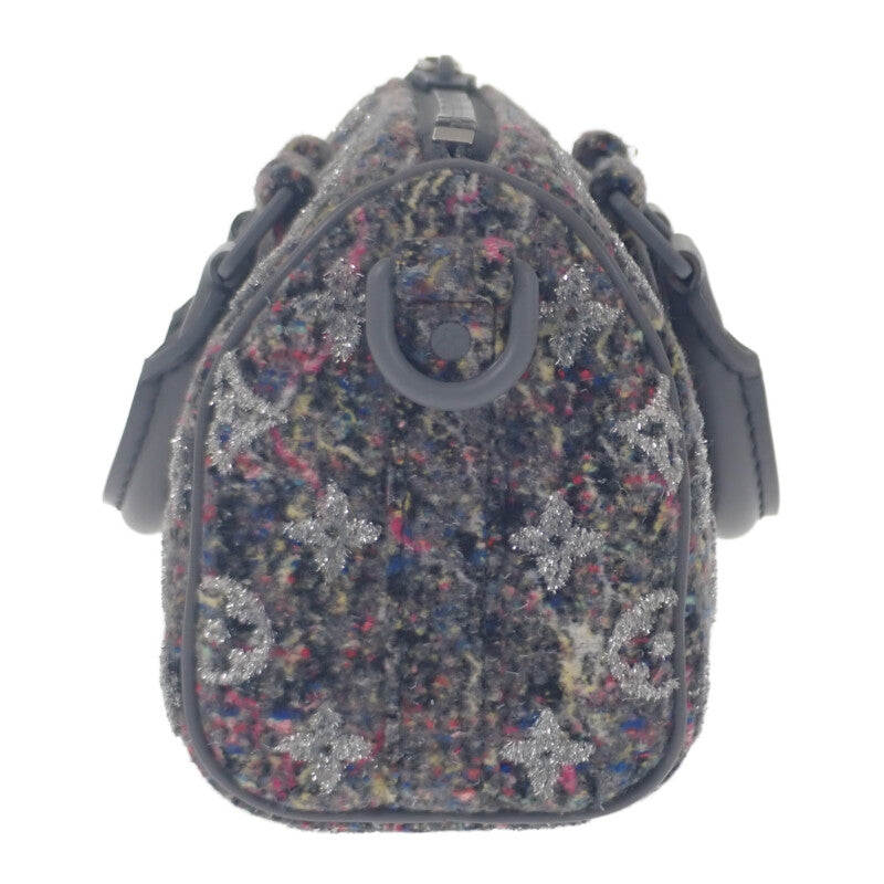 ルイヴィトン LOUIS VUITTON LVフェルトキーポルXS M80821 ショルダーバッグ レザー フェルト グレー レディース【中古】【ABランク】