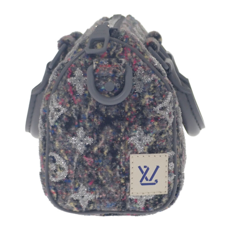 ルイヴィトン LOUIS VUITTON LVフェルトキーポルXS M80821 ショルダーバッグ レザー フェルト グレー レディース【中古】【ABランク】