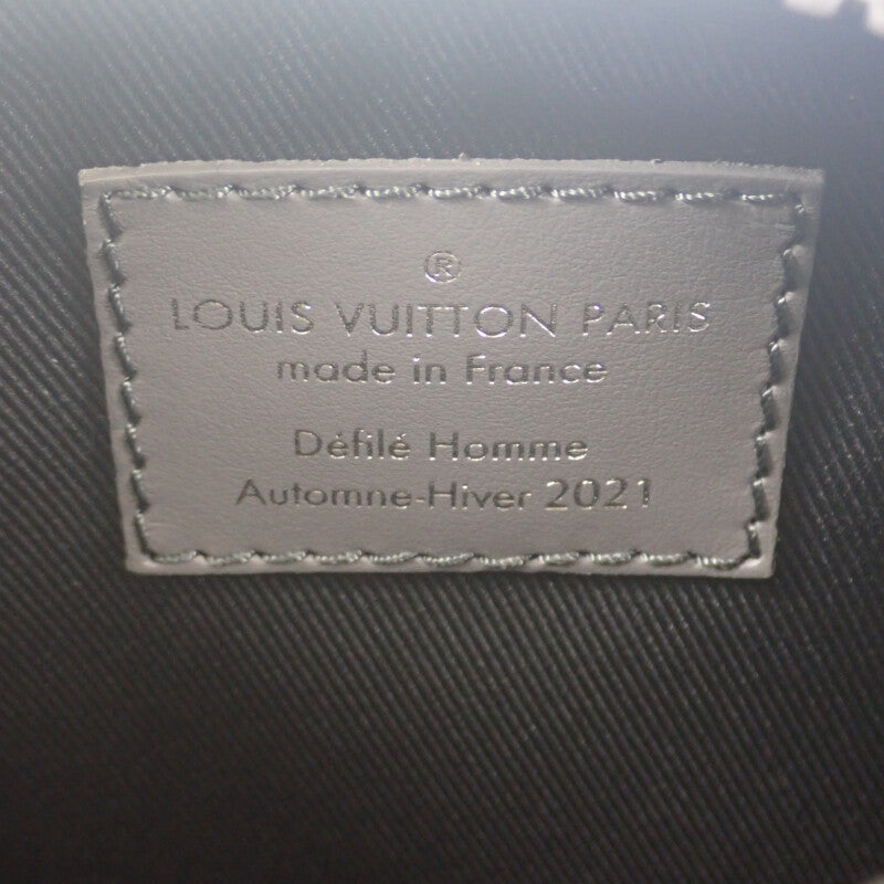 ルイヴィトン LOUIS VUITTON LVフェルトキーポルXS M80821 ショルダーバッグ レザー フェルト グレー レディース【中古】【ABランク】