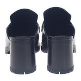 エルメス HERMES フロール60 サボサンダル コンスタンス ミュール カーフ ブラック シルバー金具 37 レディース【中古】【Aランク】