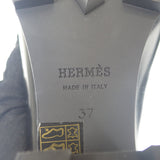 エルメス HERMES フロール60 サボサンダル コンスタンス ミュール カーフ ブラック シルバー金具 37 レディース【中古】【Aランク】