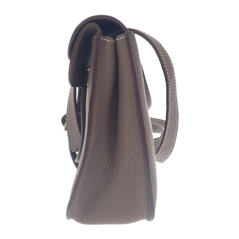 エルメス HERMES アルザン25 2WAYバッグ ３WAYバッグ ショルダーバッグ トリヨンクレマンス エトゥープ ベージュ系 シルバー金具 レディース【中古】【ABランク】