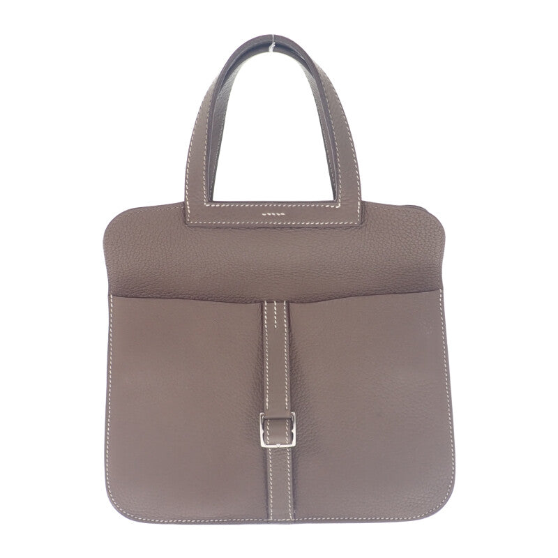 エルメス HERMES アルザン25 2WAYバッグ ３WAYバッグ ショルダーバッグ トリヨンクレマンス エトゥープ ベージュ系 シルバー金具 レディース【中古】【ABランク】