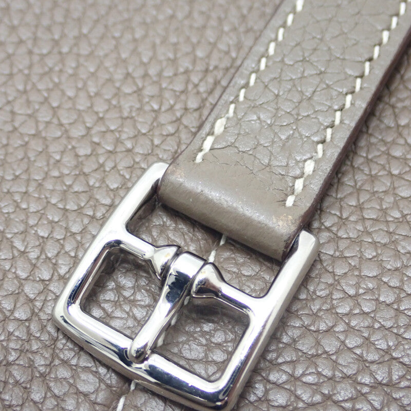 エルメス HERMES アルザン25 2WAYバッグ ３WAYバッグ ショルダーバッグ トリヨンクレマンス エトゥープ ベージュ系 シルバー金具 レディース【中古】【ABランク】