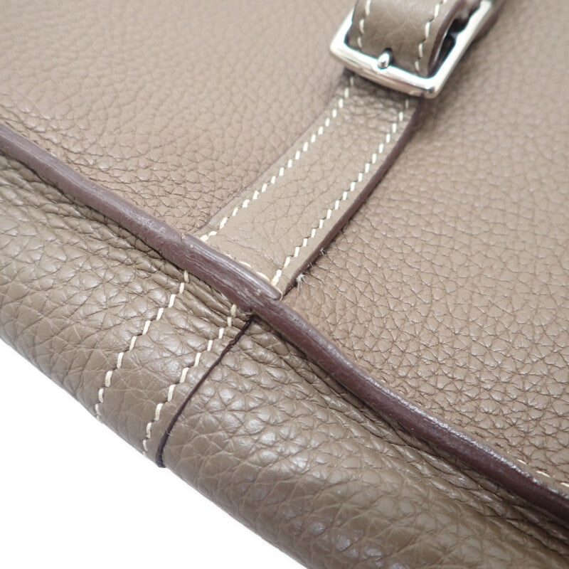 エルメス HERMES アルザン25 2WAYバッグ ３WAYバッグ ショルダーバッグ トリヨンクレマンス エトゥープ ベージュ系 シルバー金具 レディース【中古】【ABランク】