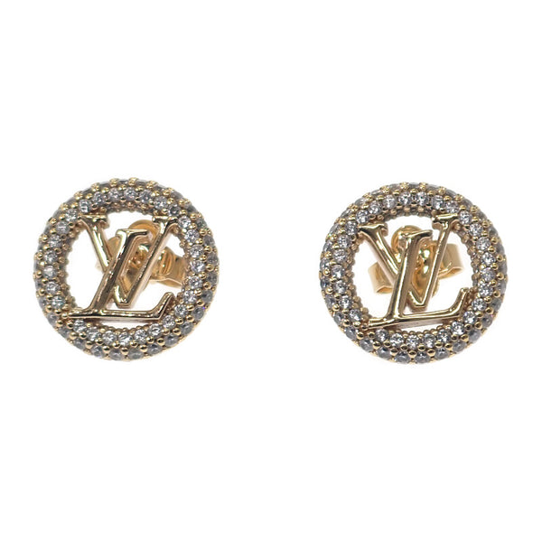 ルイヴィトン LOUIS VUITTON ブックルドレイユ・ルイーズ バイナイト M00757 ピアス メタル クリスタル ゴールド レディース【中古】【ABランク】