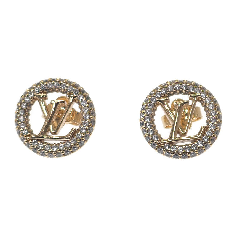 ルイヴィトン LOUIS VUITTON ブックルドレイユ・ルイーズ バイナイト M00757 ピアス メタル クリスタル ゴールド レディース【中古】【ABランク】