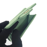 シャネル CHANEL クラシック スモールフラップウォレット AP0230 三つ折り財布 キャビアスキン グリーン ゴールド金具 レディース【中古】【Aランク】