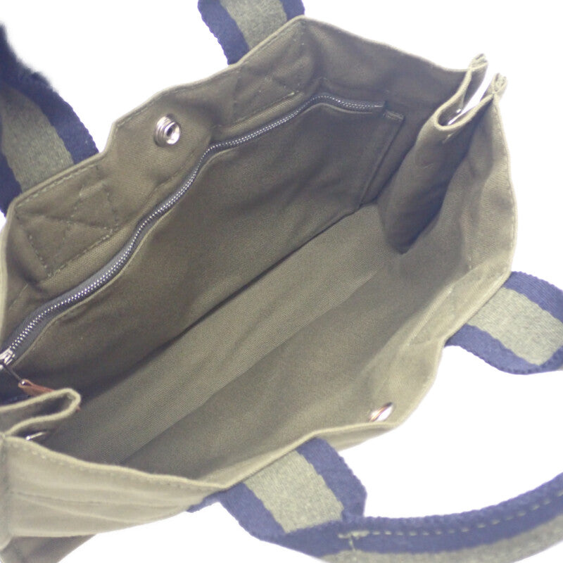 エルメス HERMES フールトゥPM ハンドバッグ キャンバス カーキ メンズ レディース【中古】【Aランク】